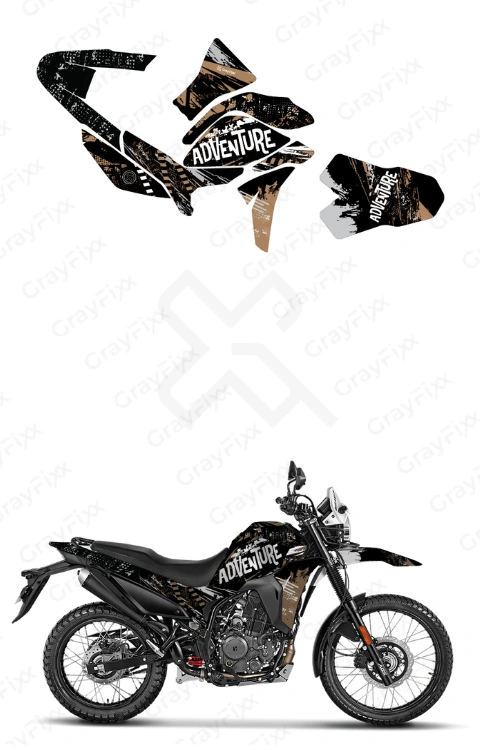 Adventure Edition Full Body Sticker Compatible with Xpulse 210 | Made in Premium Matte Vinyl with FPF (Fade Protection Film), Waterproof, Precut Sticker, Pack of 1